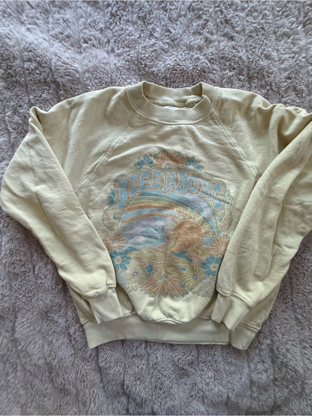 Billabong Girls Retro Surf Graphic Crewneck Sweatshirt